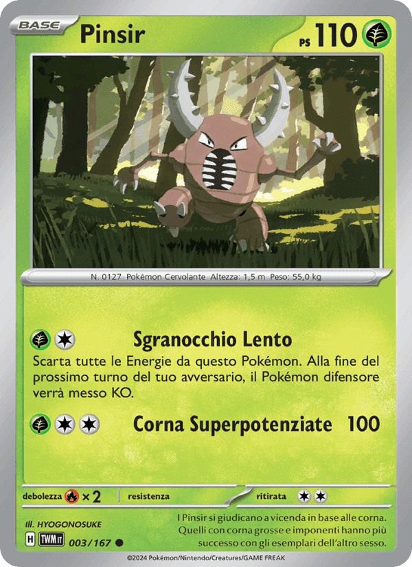 Pinsir, carta 003 di Crepuscolo Mascherato