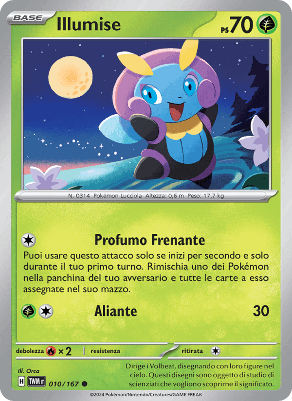 Illumise, carta 010 di Crepuscolo Mascherato