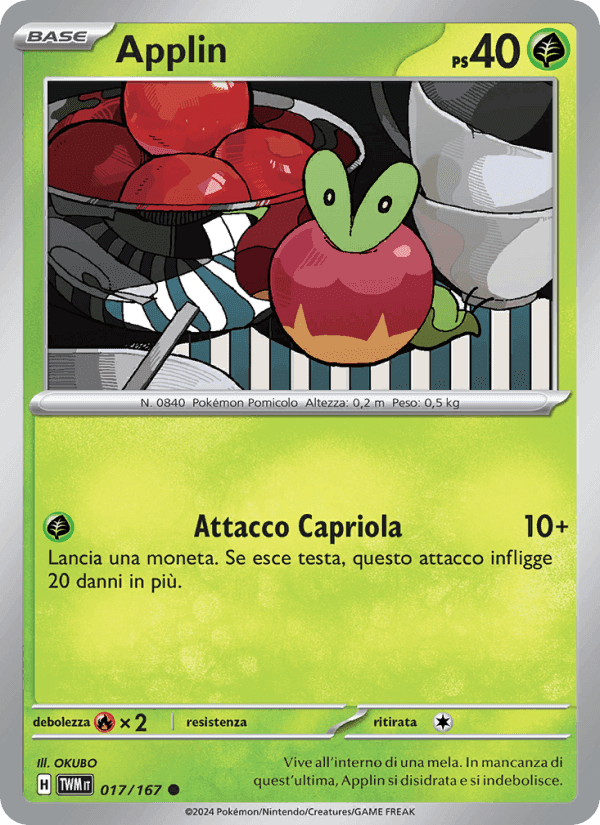 Applin, carta 017 di Crepuscolo Mascherato