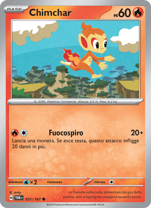 Chimchar, carta 031 di Crepuscolo Mascherato