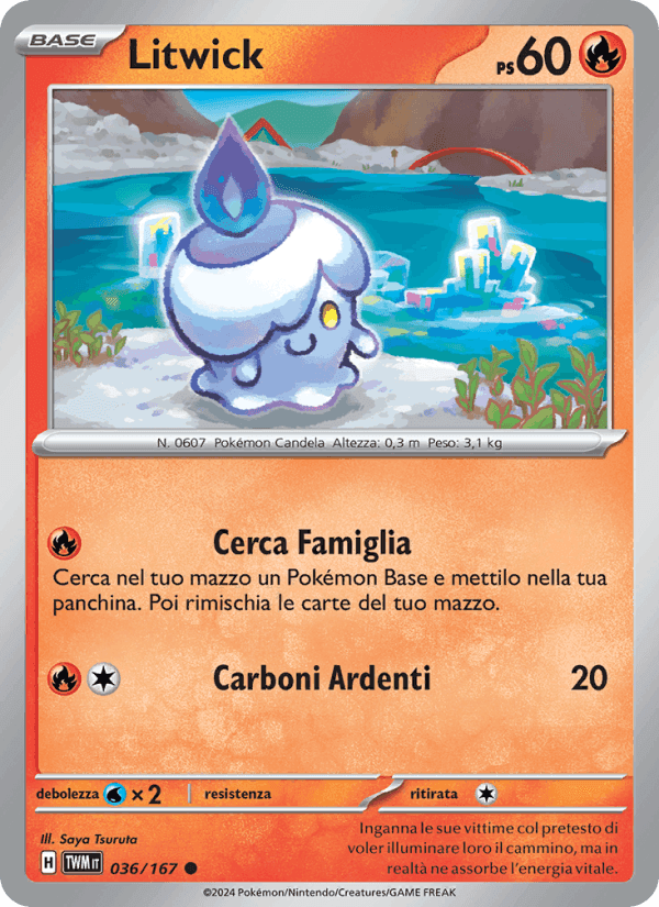 Litwick, carta 036 di Crepuscolo Mascherato