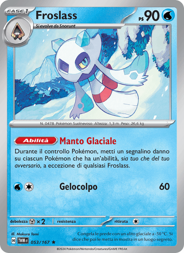 Froslass, carta 053 di Crepuscolo Mascherato