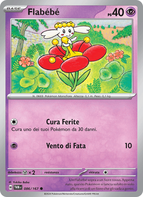 Flabébé, carta 086 di Crepuscolo Mascherato