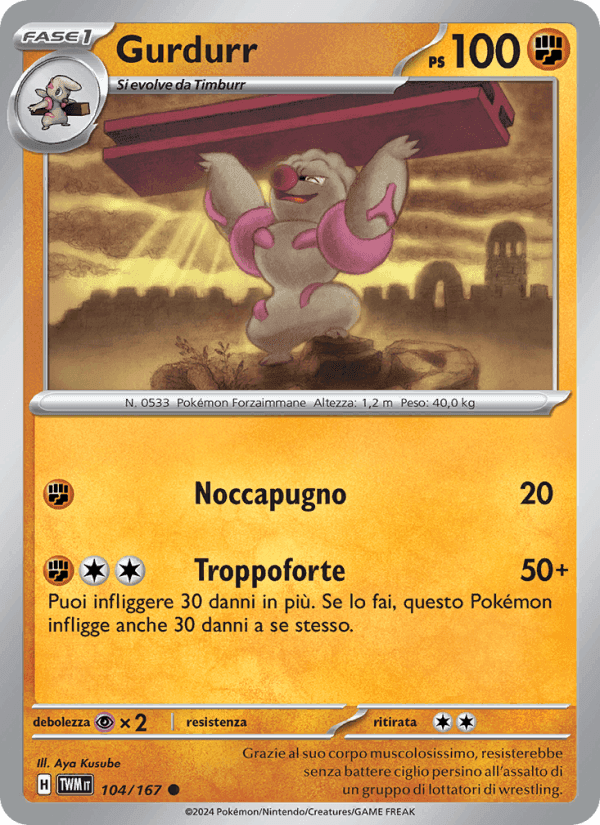 Gurdurr, carta 104 di Crepuscolo Mascherato