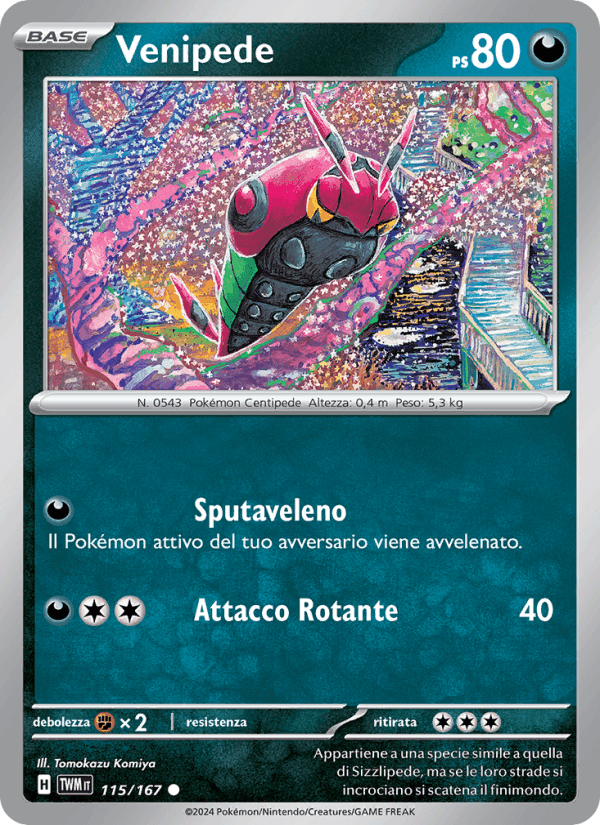 Venipede, card 115 from Crepuscolo Mascherato