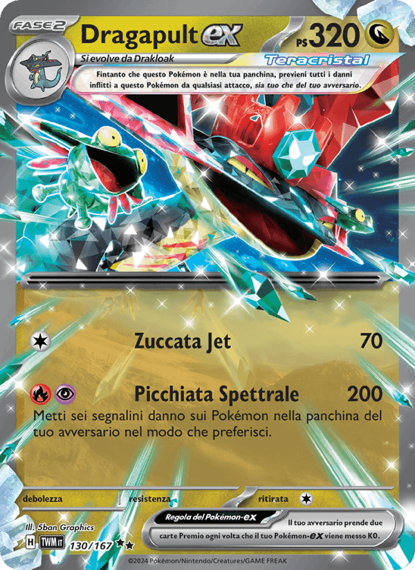 Dragapult-ex, carta 130 di Crepuscolo Mascherato