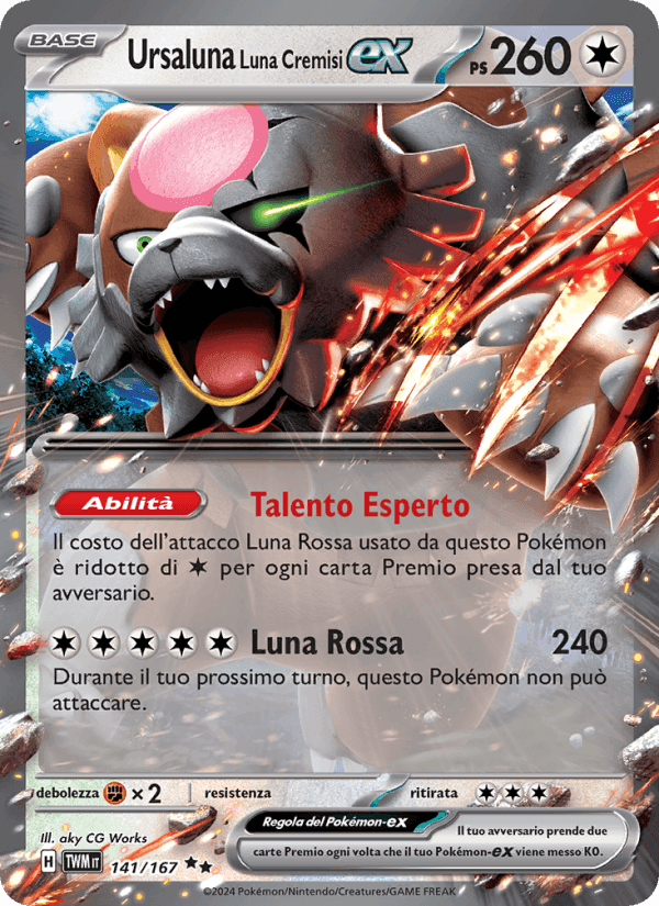 Ursaluna Luna Cremisi-ex, carta 141 di Crepuscolo Mascherato