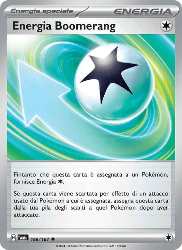 Energia Boomerang, card 166 from Crepuscolo Mascherato
