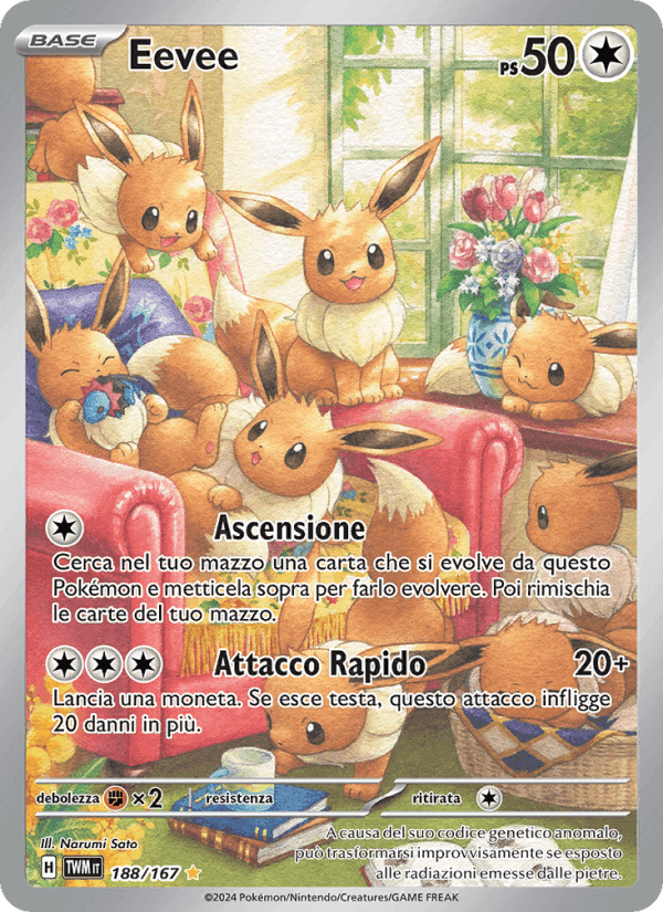 Eevee, card 188 from Crepuscolo Mascherato