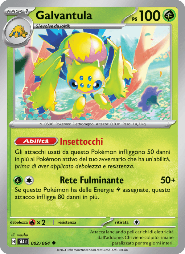 Galvantula, carta 002 di Segreto Fiabesco