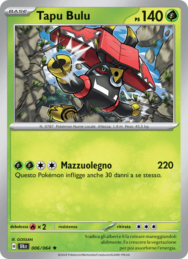 Tapu Bulu, carta 006 di Segreto Fiabesco