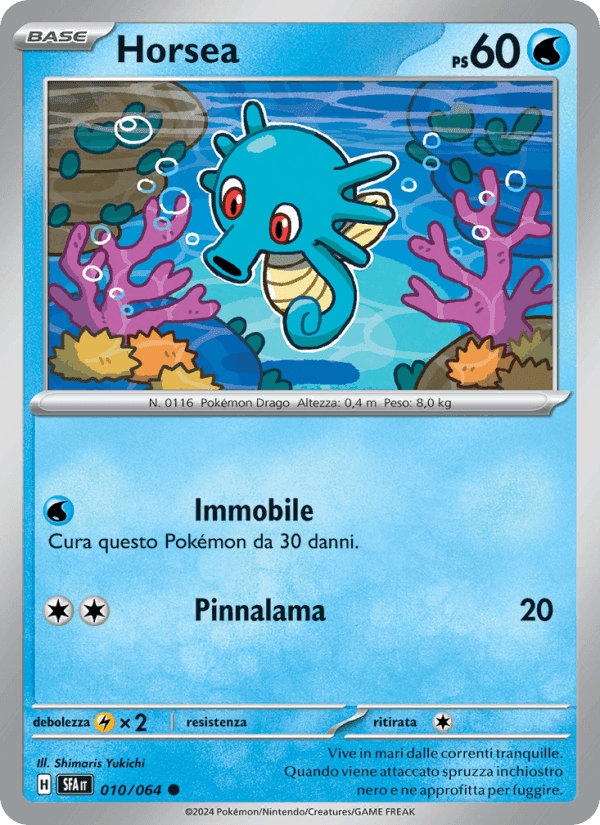 Horsea, carta 010 di Segreto Fiabesco