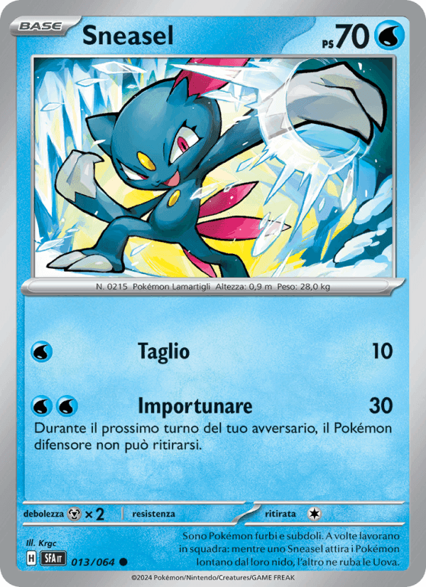 Sneasel, carta 013 di Segreto Fiabesco