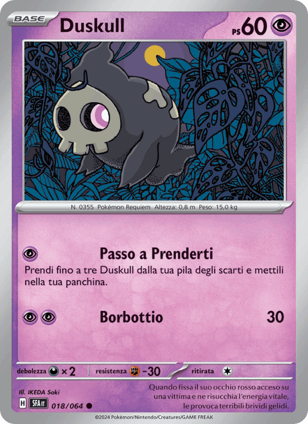 Duskull, carta 018 di Segreto Fiabesco