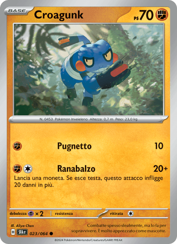 Croagunk, card 023 from Segreto Fiabesco