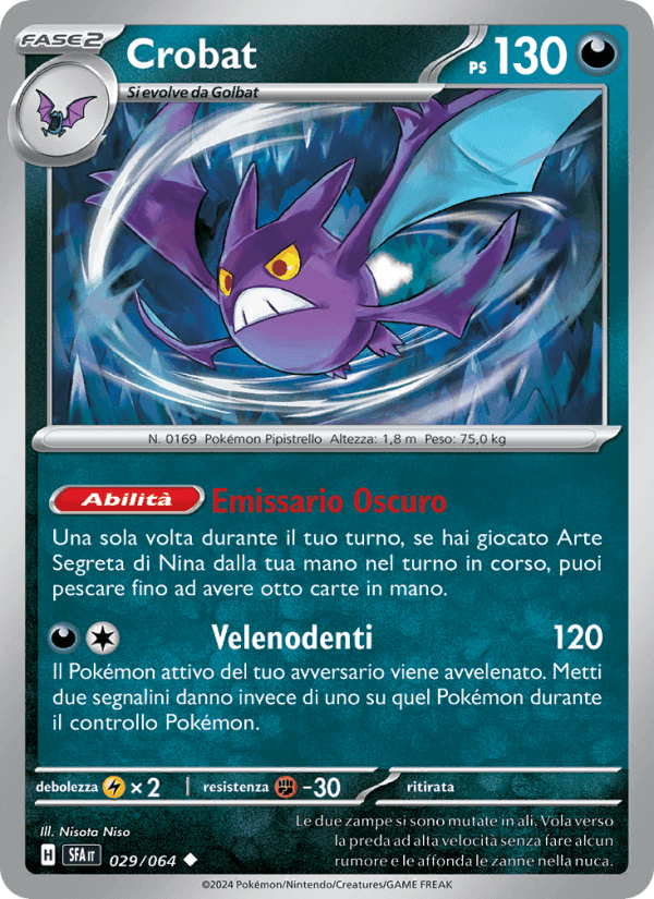 Crobat, carta 029 de Segreto Fiabesco