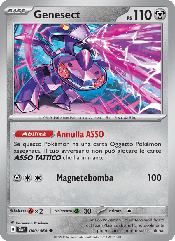 Genesect, carta 040 di Segreto Fiabesco