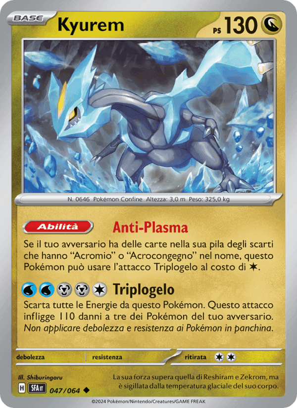 Kyurem, carta 047 de Segreto Fiabesco