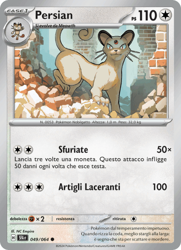 Persian, carta 049 de Segreto Fiabesco