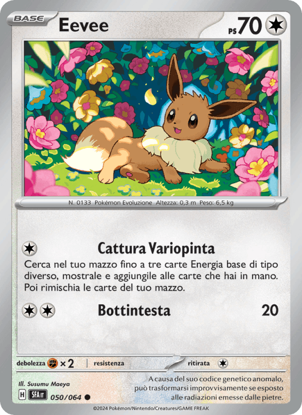 Eevee, carta 050 di Segreto Fiabesco