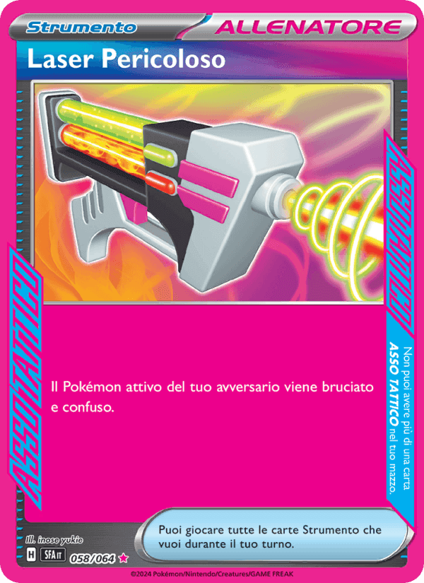Laser Pericoloso, card 058 from Segreto Fiabesco