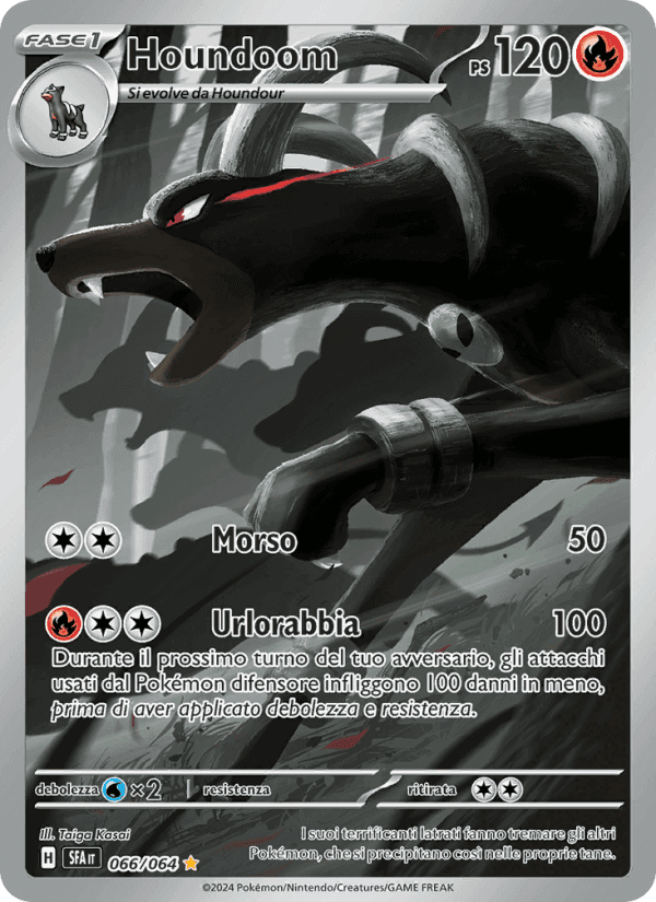 Houndoom, carte 066 de Segreto Fiabesco