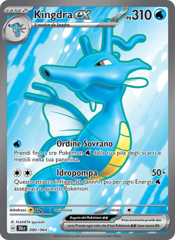 Kingdra-ex, carta 080 di Segreto Fiabesco