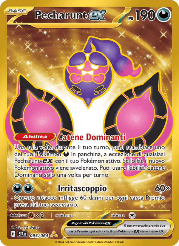 Pecharunt-ex, card 095 from Segreto Fiabesco