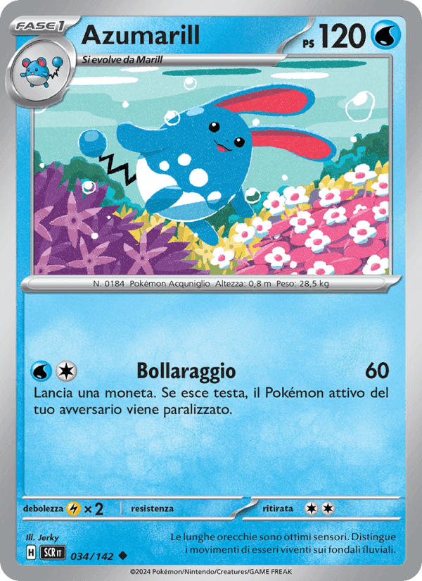 Azumarill, carta 034 di Corona Astrale