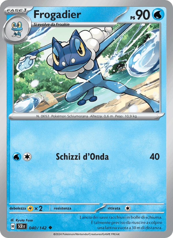 Frogadier, carta 040 di Corona Astrale