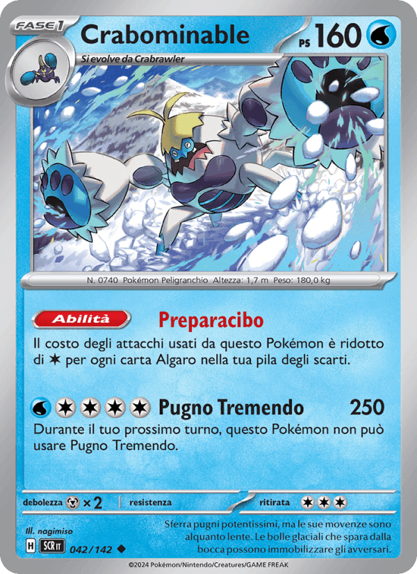 Crabominable, carta 042 di Corona Astrale