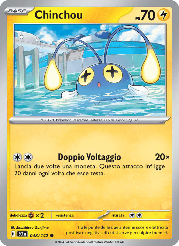 Chinchou, carta 048 di Corona Astrale