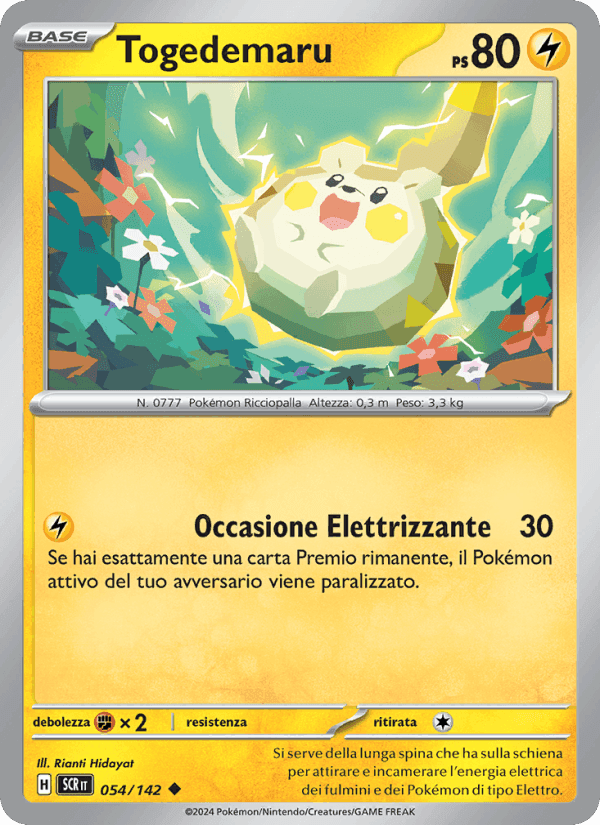 Togedemaru, carta 054 di Corona Astrale