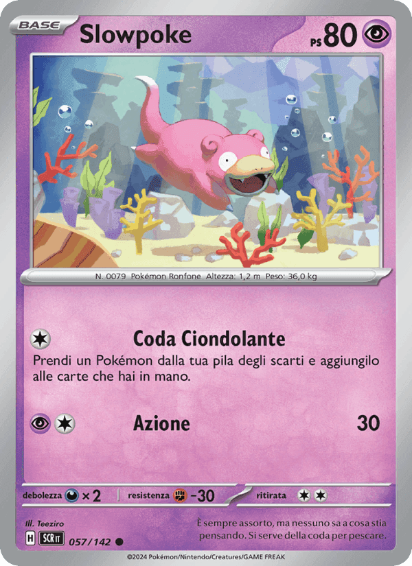 Slowpoke, carta 057 di Corona Astrale