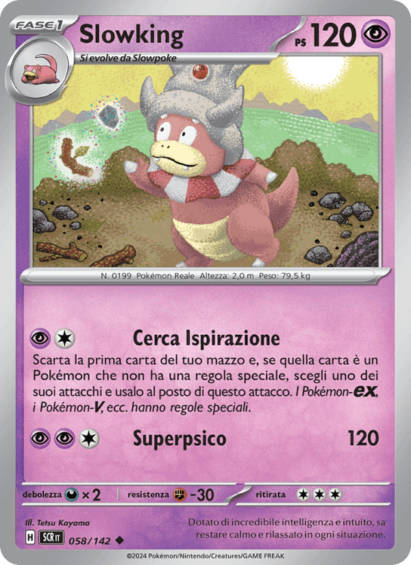 Slowking, carta 058 di Corona Astrale