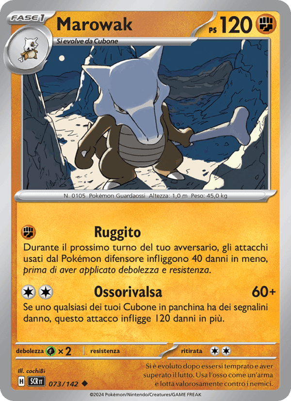 Marowak, carte 073 de Corona Astrale