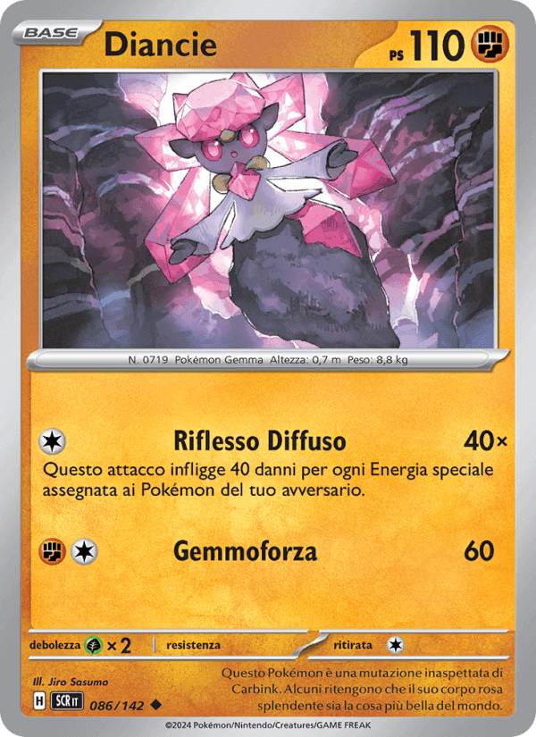 Diancie, carta 086 di Corona Astrale