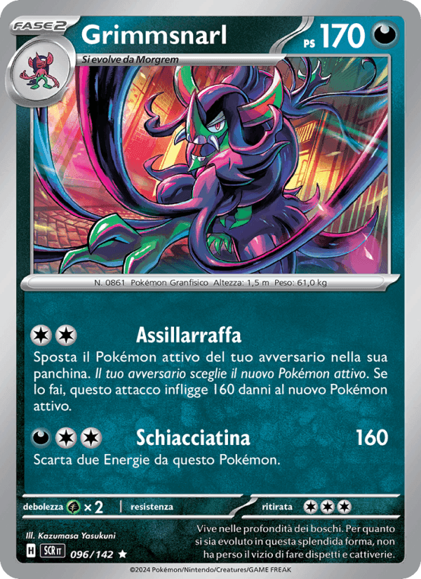 Grimmsnarl, carta 096 di Corona Astrale