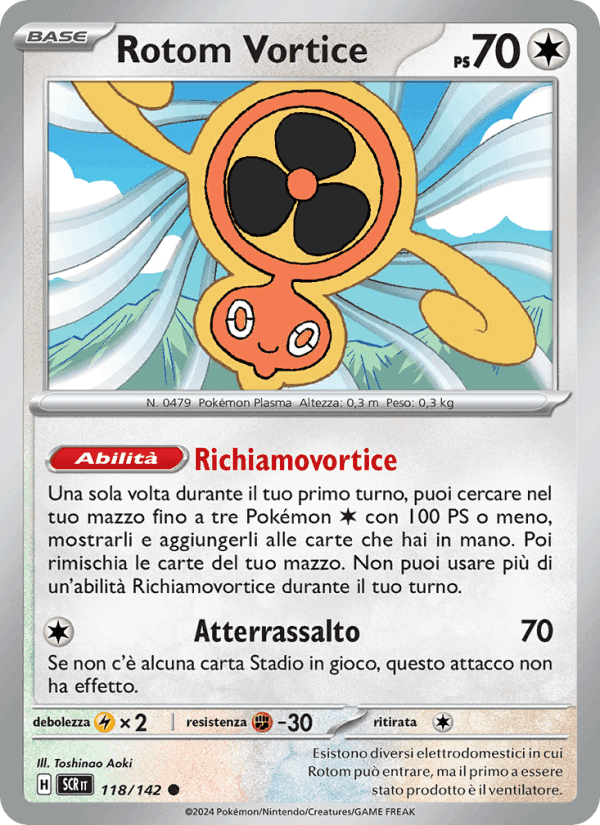 Rotom Vortice, carta 118 di Corona Astrale