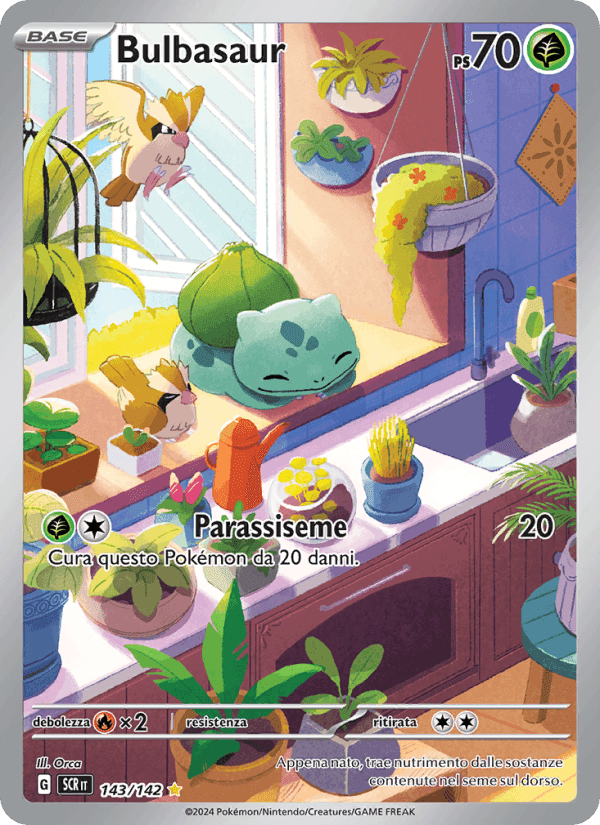 Bulbasaur, carta 143 di Corona Astrale