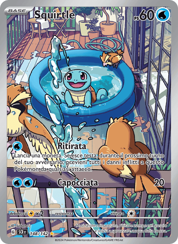 Squirtle, card 148 from Corona Astrale