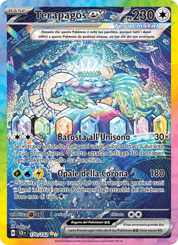 Terapagos-ex, card 170 from Corona Astrale