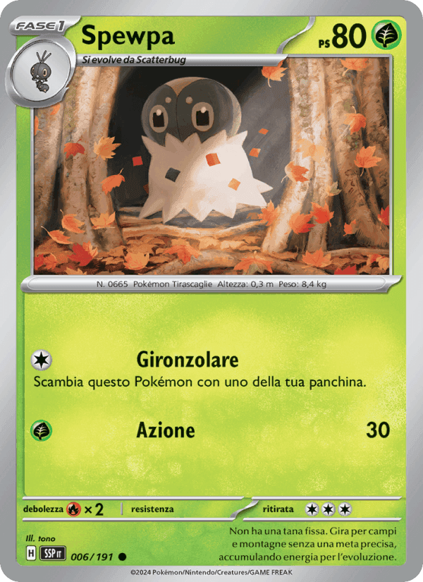 Spewpa, carta 006 di Scintille Folgoranti