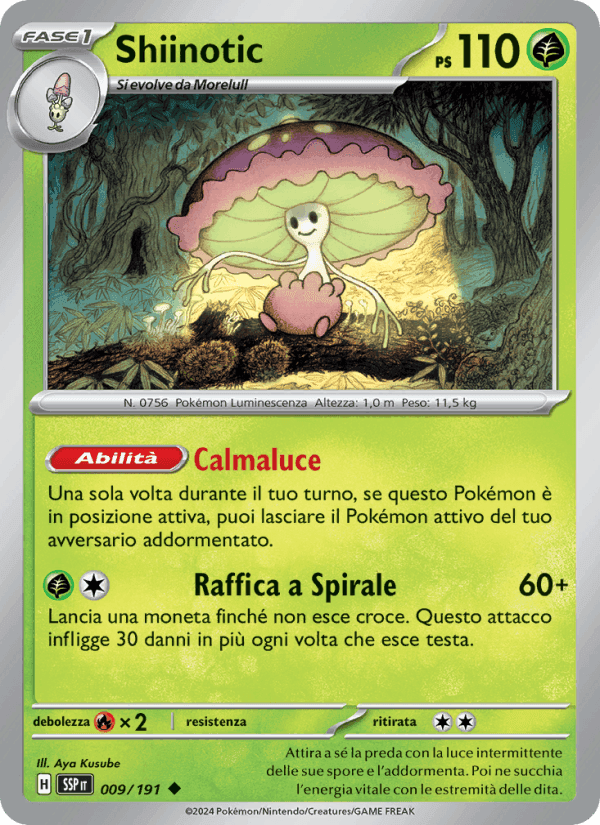 Shiinotic, carta 009 di Scintille Folgoranti