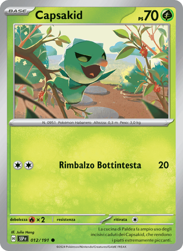Capsakid, carta 012 di Scintille Folgoranti