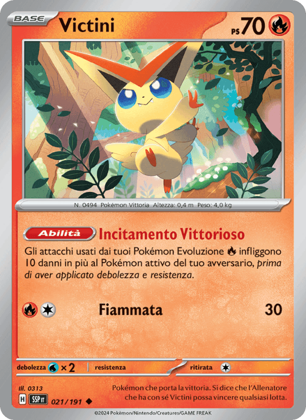 Victini, carte 021 de Scintille Folgoranti