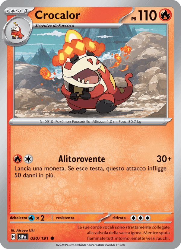 Crocalor, carta 030 di Scintille Folgoranti