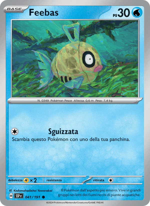 Feebas, carte 041 de Scintille Folgoranti