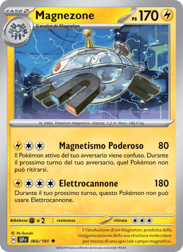Magnezone, carte 060 de Scintille Folgoranti
