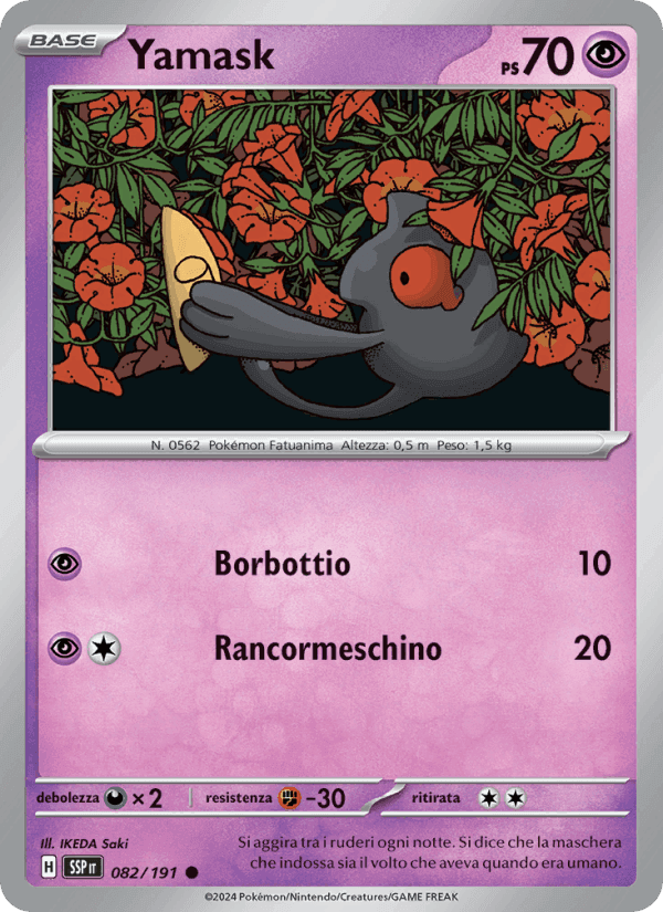 Yamask, card 082 from Scintille Folgoranti